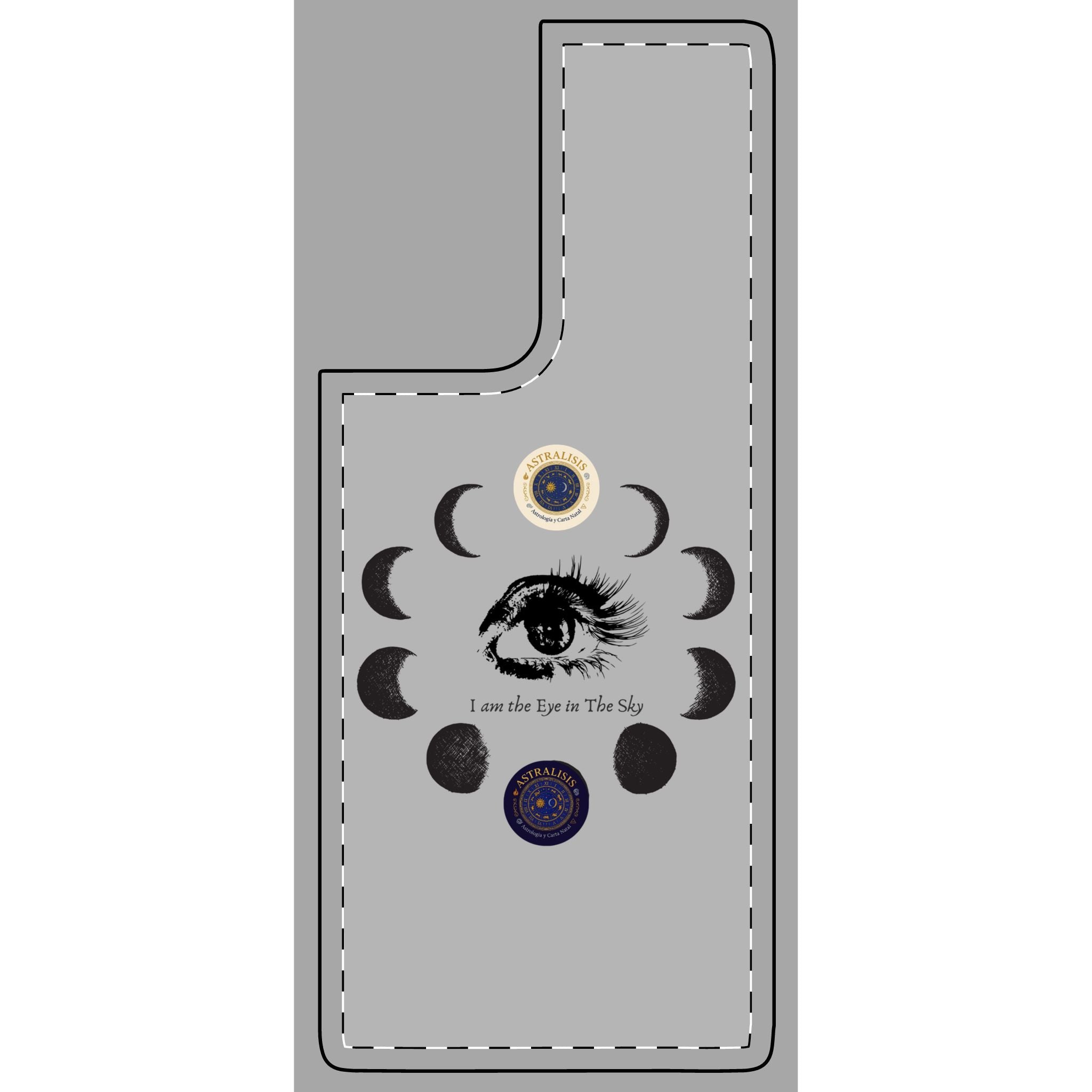 Carcasa Móvil ASTRALISIS DESIGN("I am the Eye in the Sky") Gris