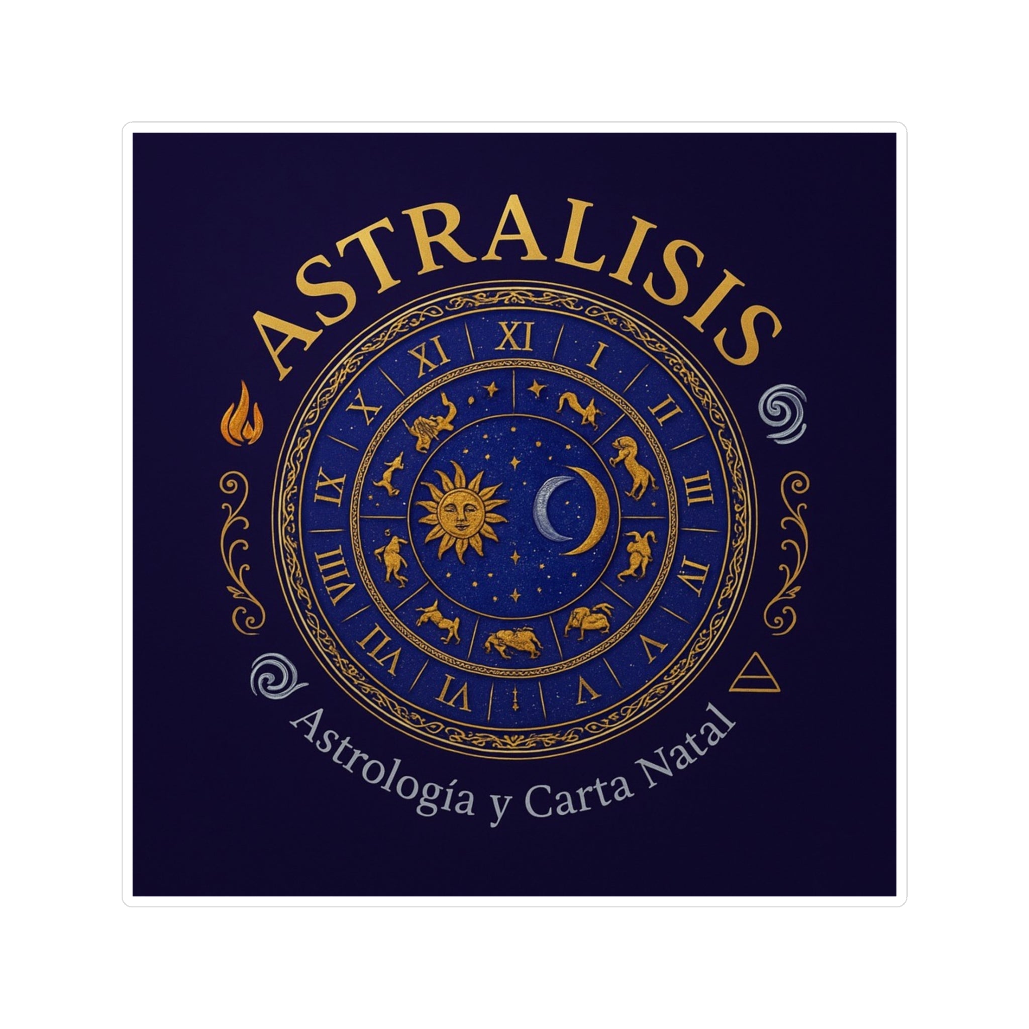 Sticker — Astralisis Azul (Astrología y Carta Natal)