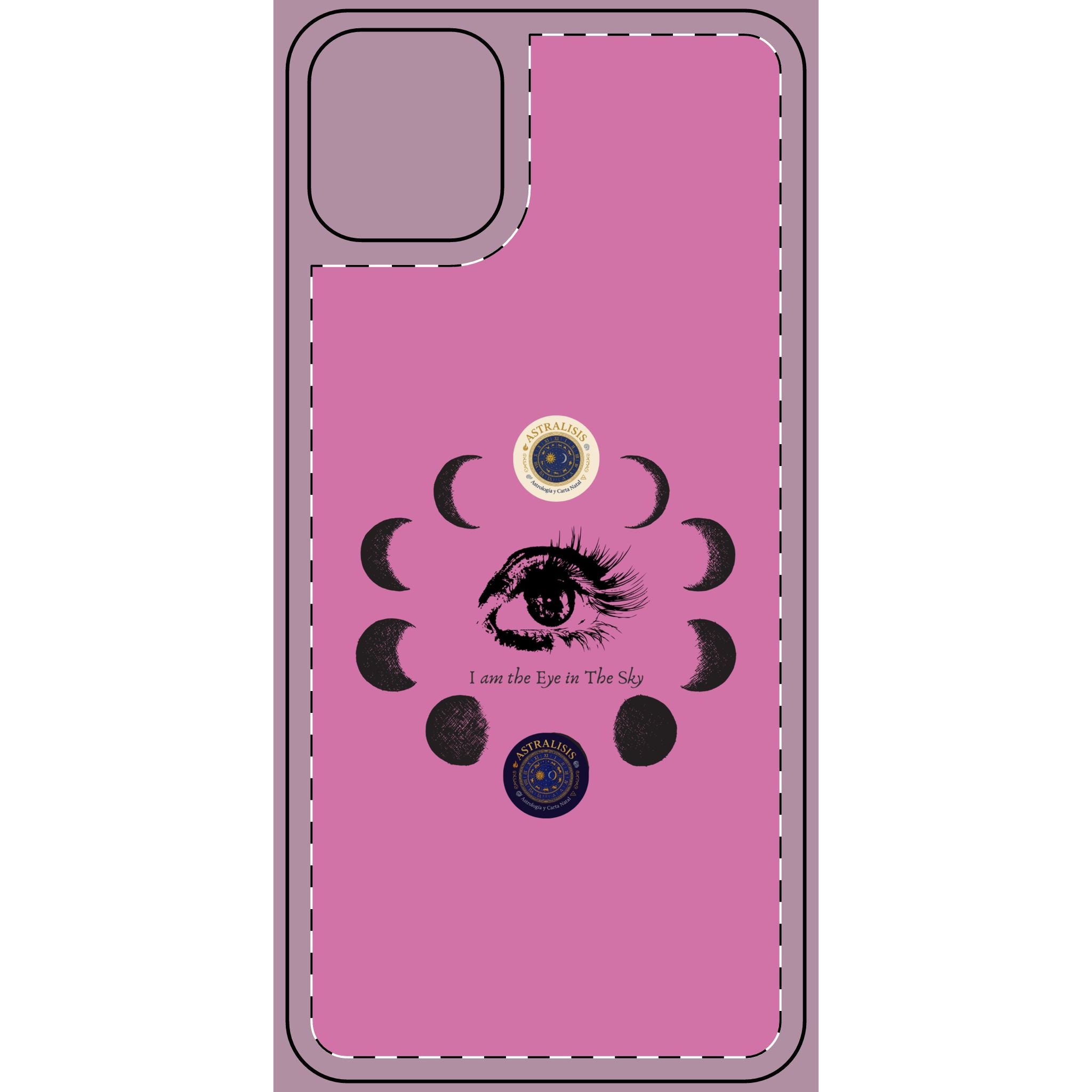 Carcasa Móvil Rosa ASTRALISIS DESIGN ("I am the Eye in the Sky")