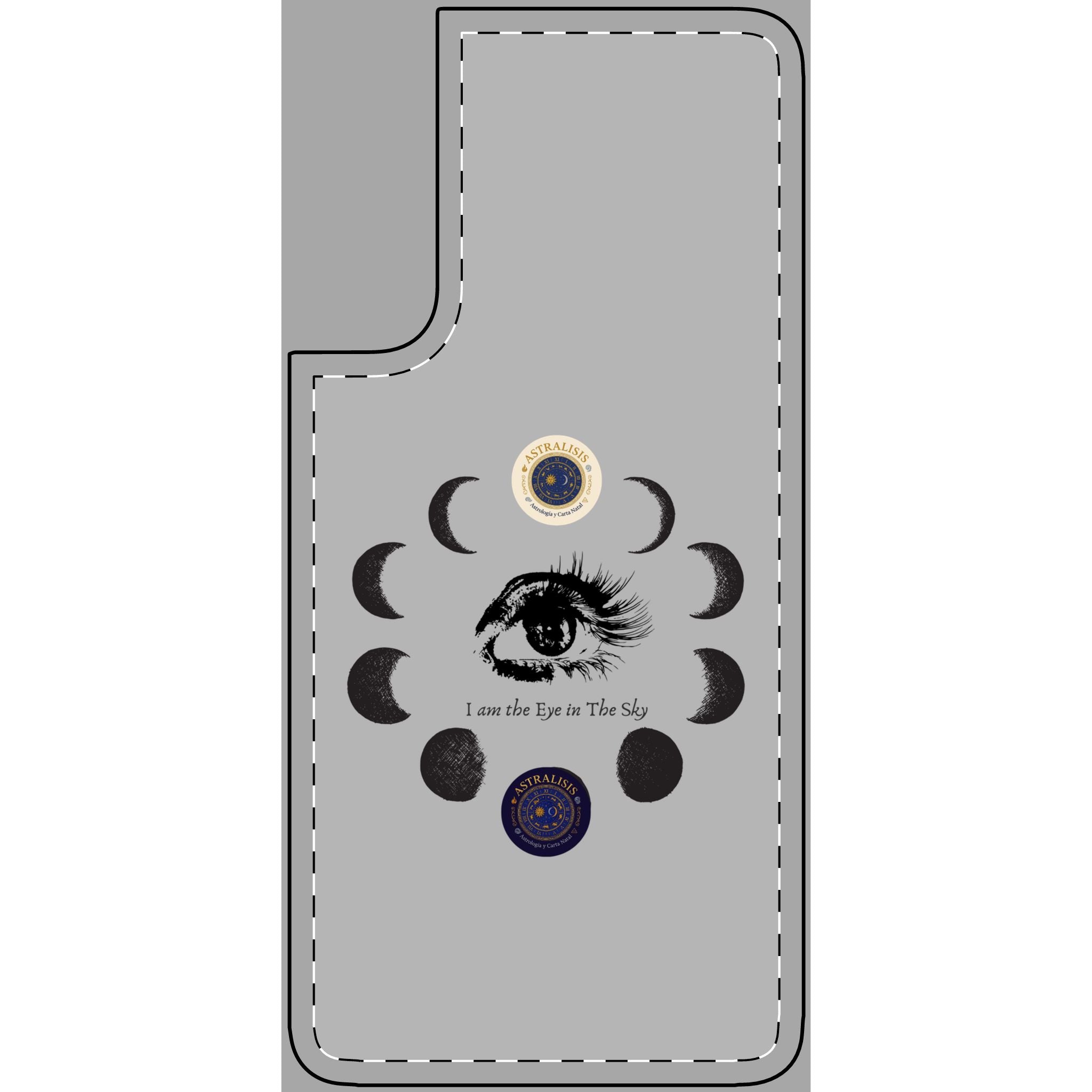 Carcasa Móvil ASTRALISIS DESIGN("I am the Eye in the Sky") Gris