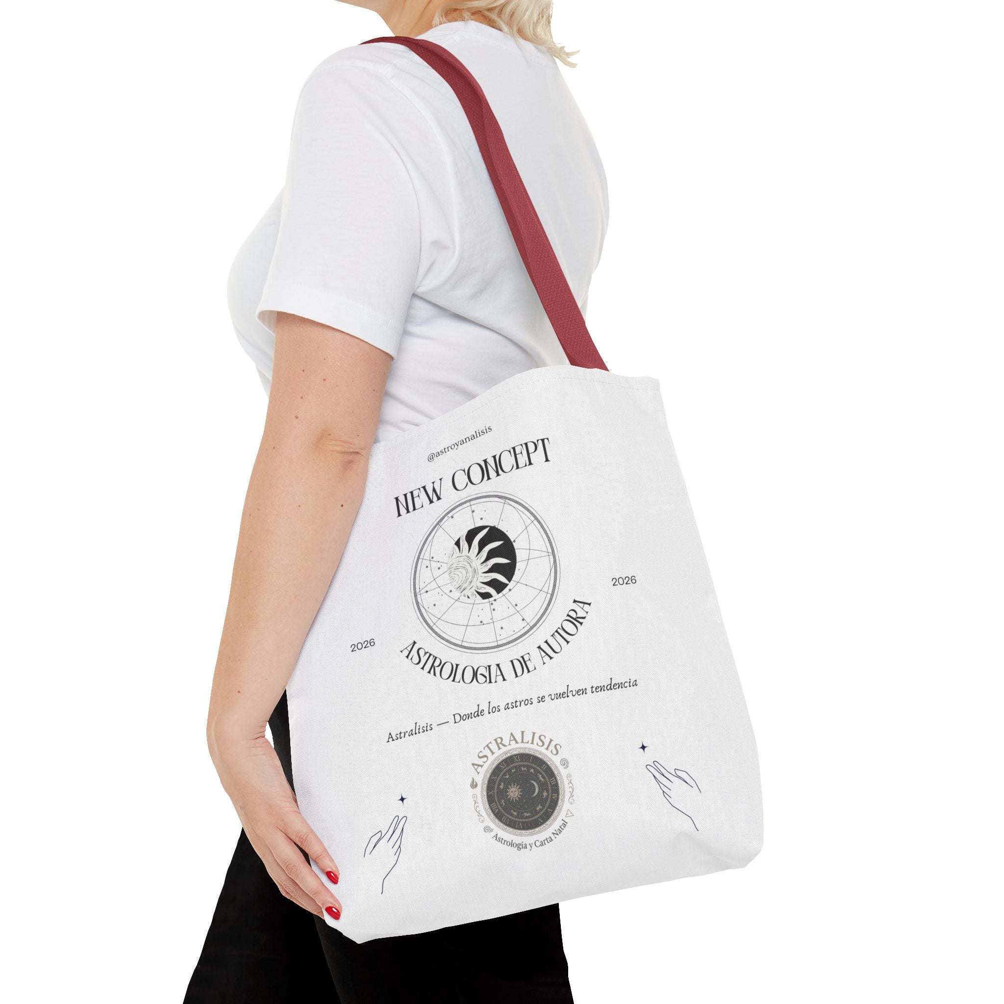 .Astrología de Autora Tote Bag — New Concept Astrology Canvas Tote