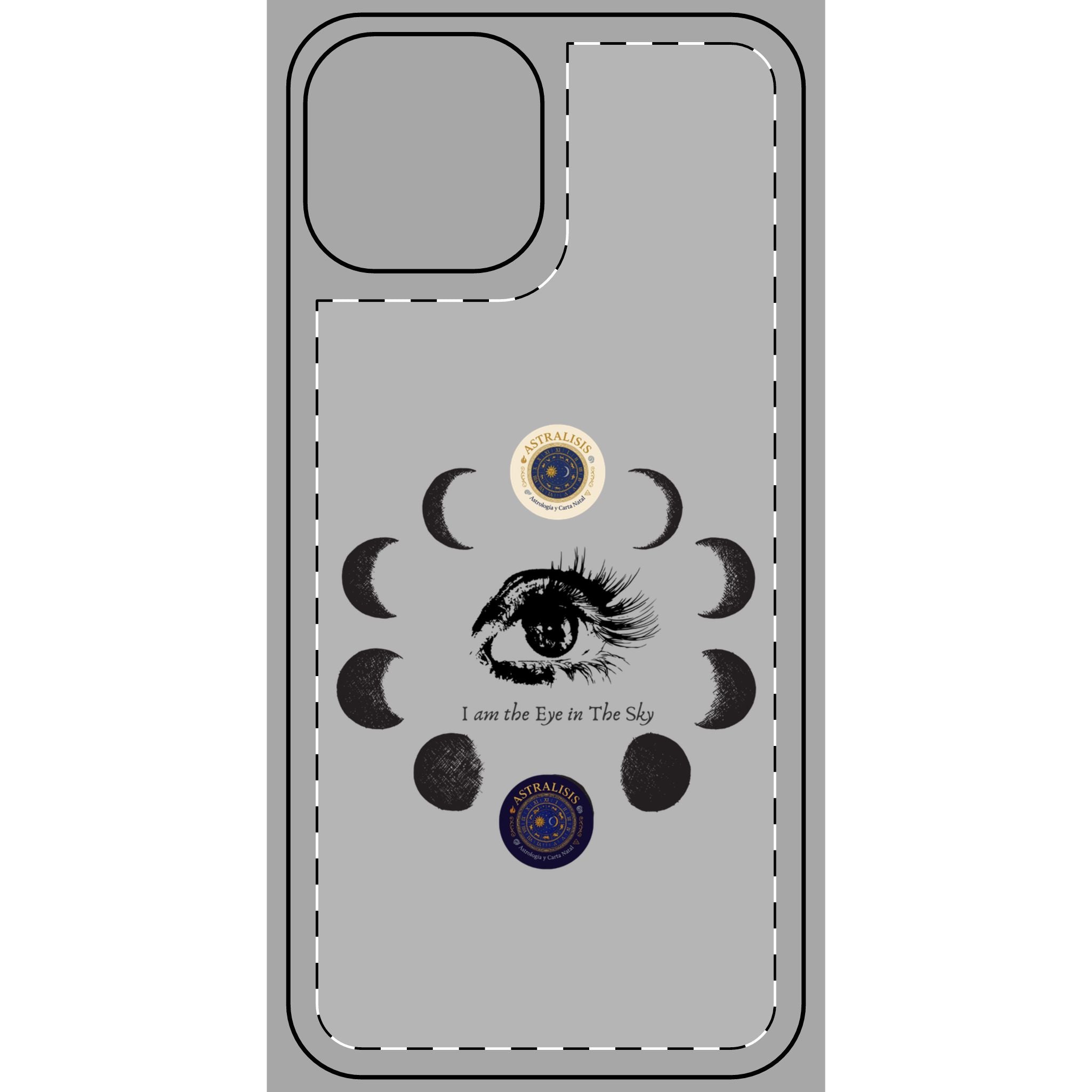 Carcasa Móvil ASTRALISIS DESIGN("I am the Eye in the Sky") Gris