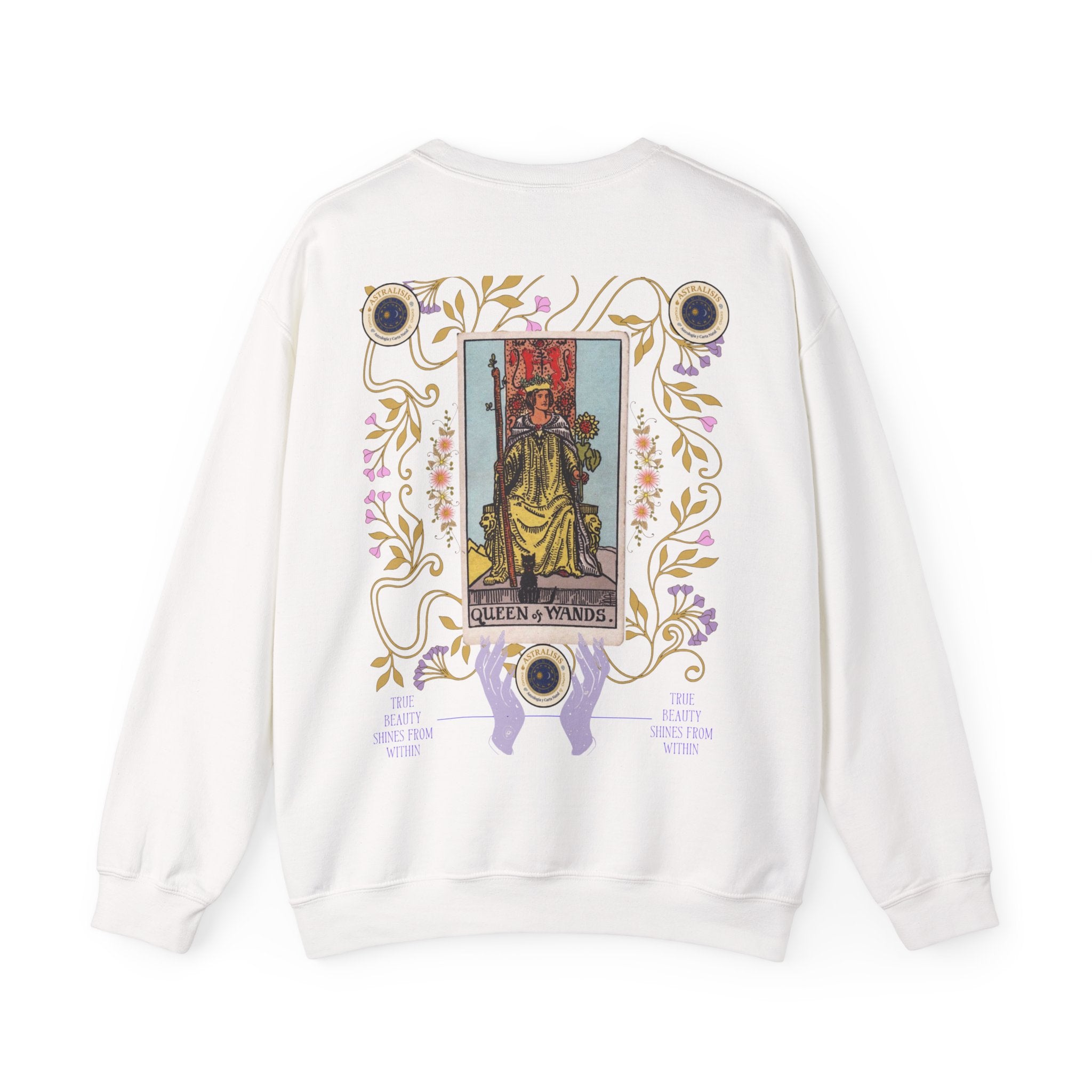 Sudadera Tarot Reina de Bastos – Sin Capucha | Astrálisis