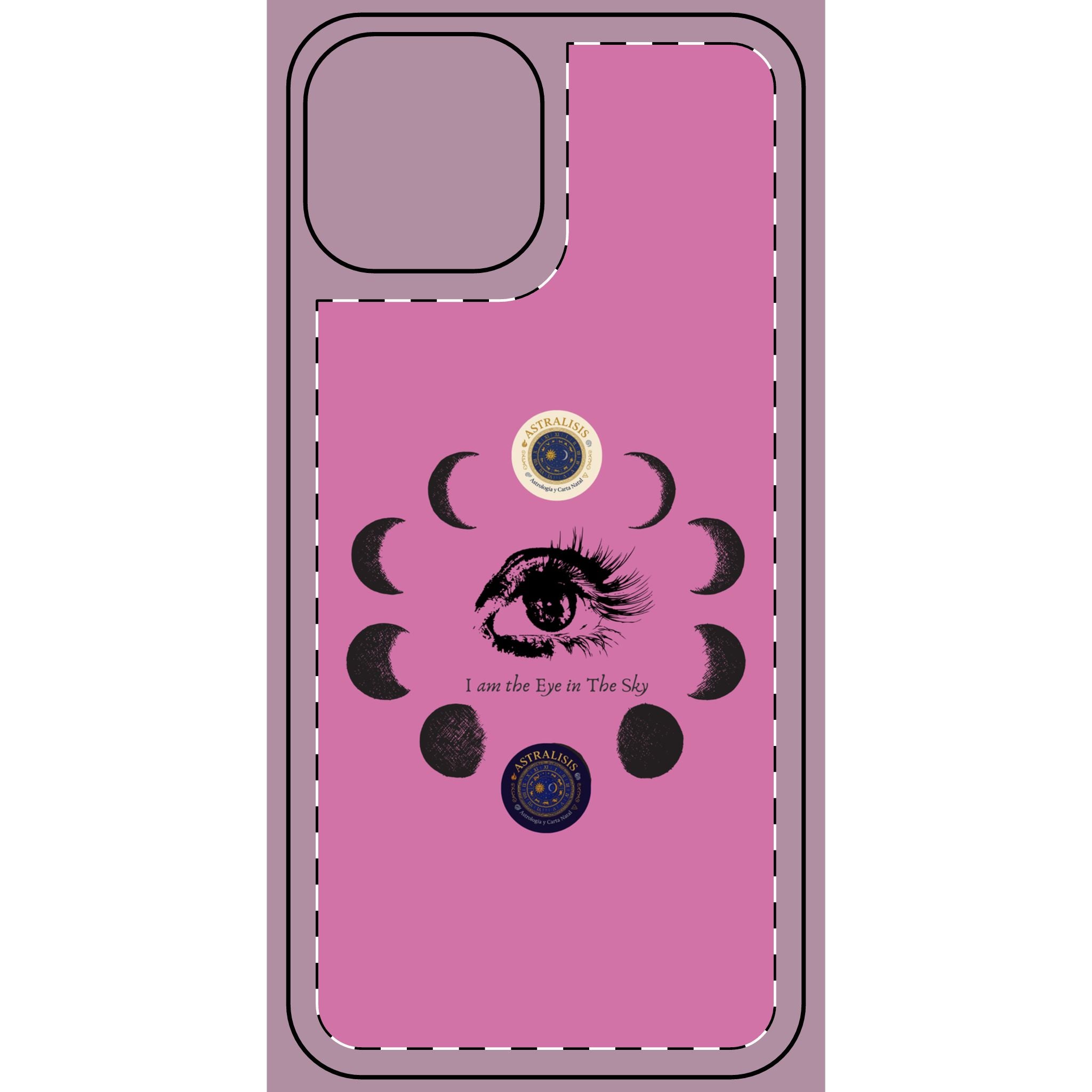 Carcasa Móvil Rosa ASTRALISIS DESIGN ("I am the Eye in the Sky")