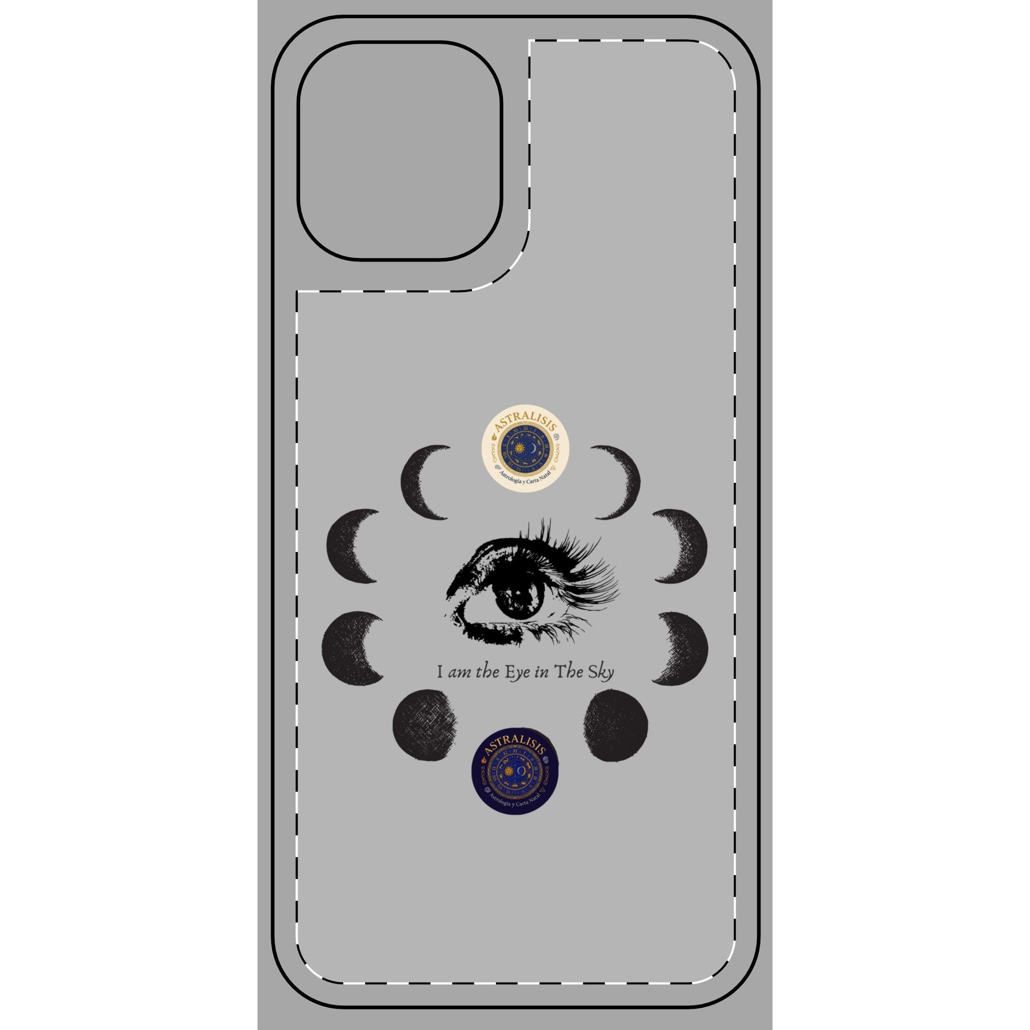 Carcasa Móvil ASTRALISIS DESIGN("I am the Eye in the Sky") Gris