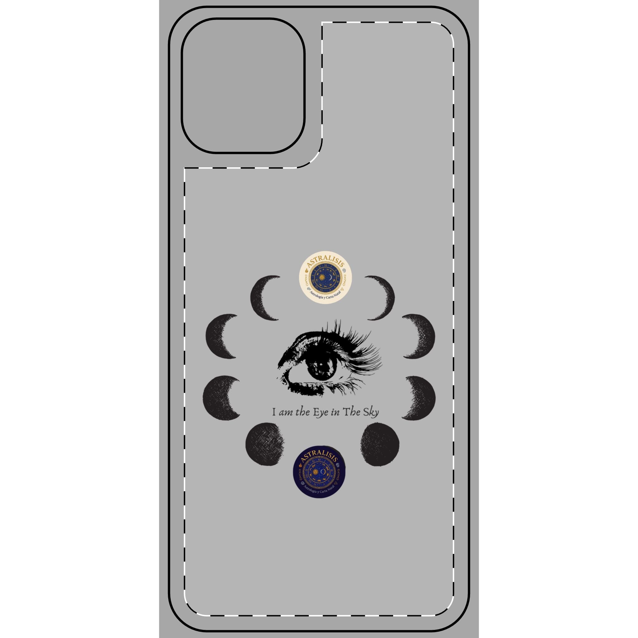 Carcasa Móvil ASTRALISIS DESIGN("I am the Eye in the Sky") Gris