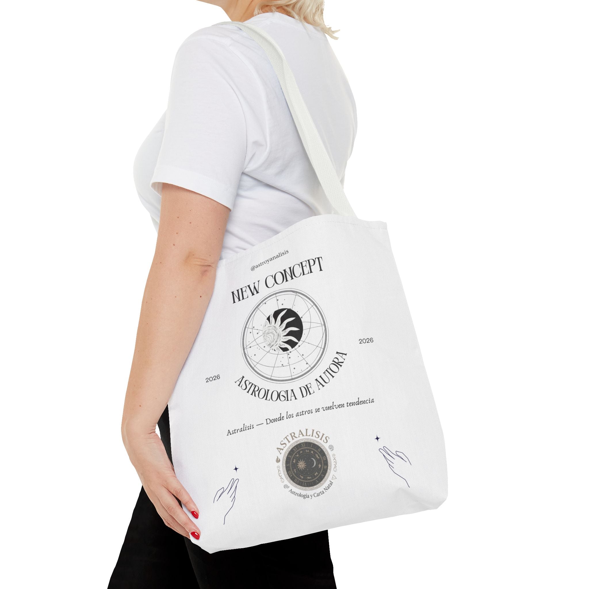.Astrología de Autora Tote Bag — New Concept Astrology Canvas Tote