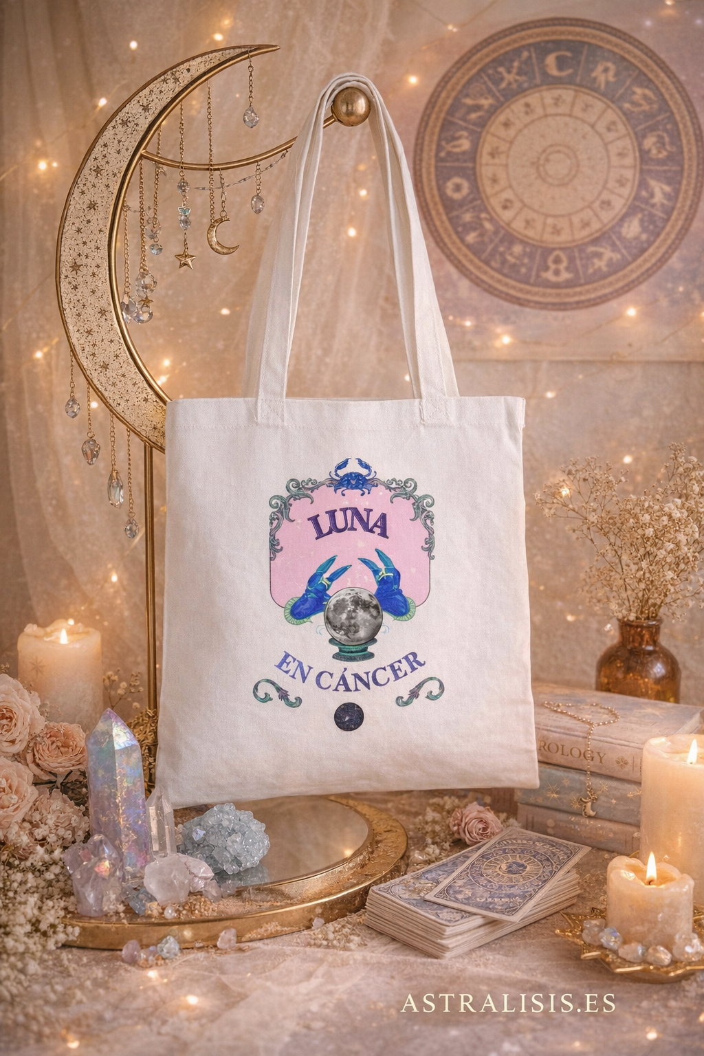 Tote Bag Luna en Cáncer | Bolso Astrológico Astrálisis