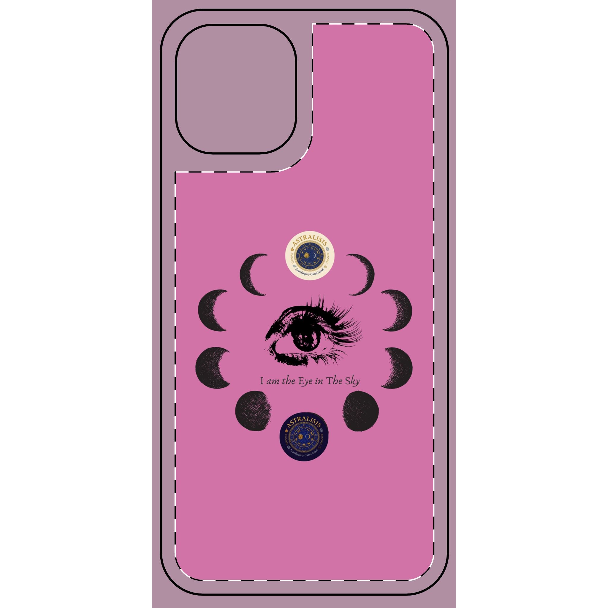 Carcasa Móvil Rosa ASTRALISIS DESIGN ("I am the Eye in the Sky")