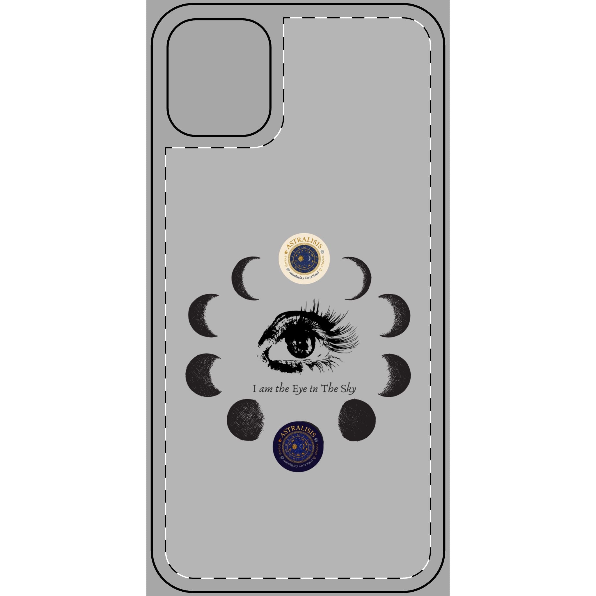 Carcasa Móvil ASTRALISIS DESIGN("I am the Eye in the Sky") Gris