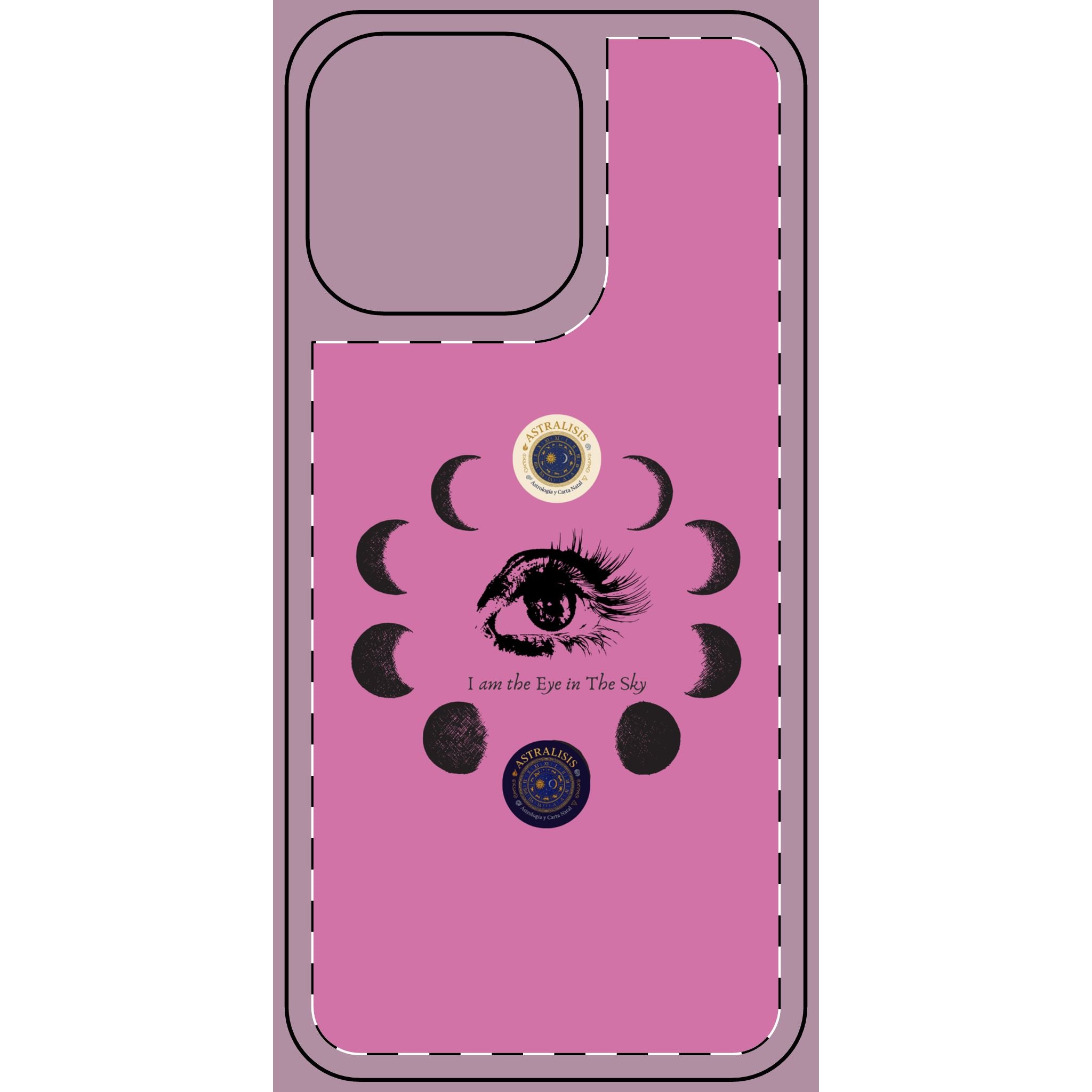 Carcasa Móvil Rosa ASTRALISIS DESIGN ("I am the Eye in the Sky")