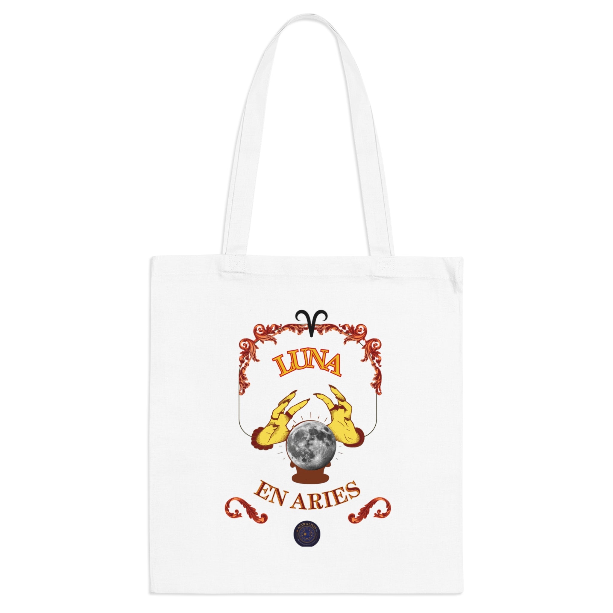 Bolso Tote Bag Luna en Aries | Astrología Zodíaco Astrálisis ♈
