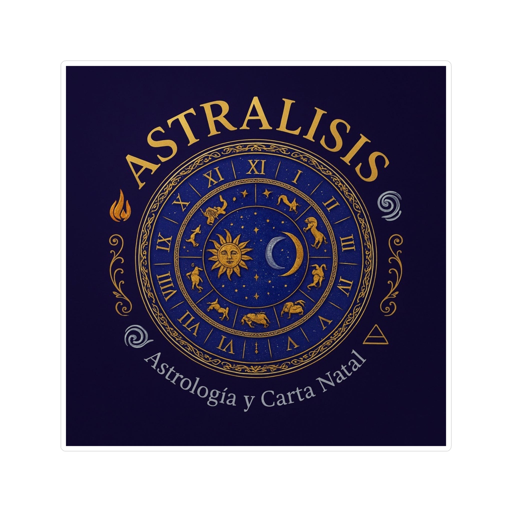 Sticker — Astralisis Azul (Astrología y Carta Natal)