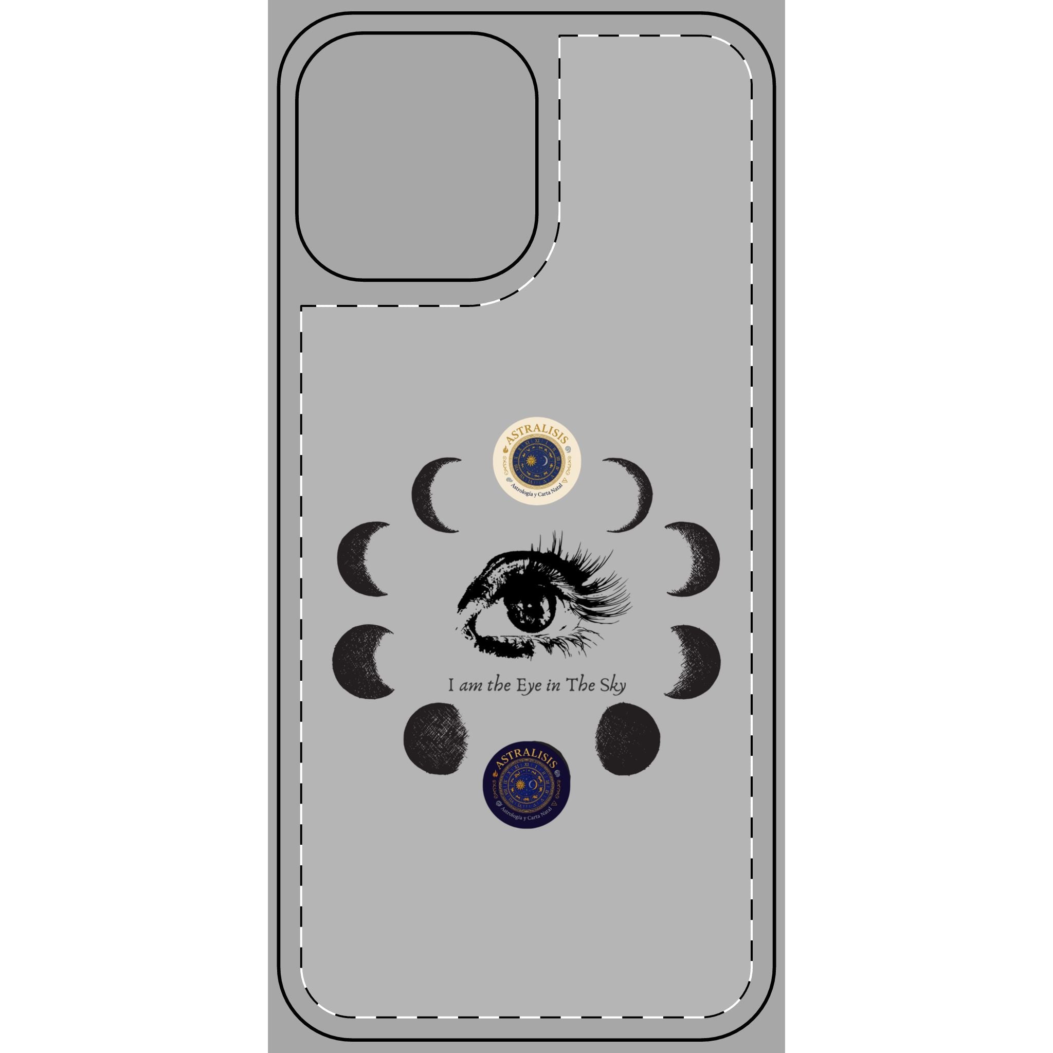 Carcasa Móvil ASTRALISIS DESIGN("I am the Eye in the Sky") Gris